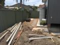 New Lambton Front And Back Garden : Design, Preliminary Excavations, Ironstone Flagging And Stepping Stones, Feature Boulders, Decorative Gravels, Suitable Native Shrubs And Pine Bark