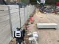 Bennett's Green Warehouse Project / Demolition And Removal Of Old Block Wall And Footings / Construction Of Concrete Sleeper And Steel Beam Retaining Wall / Including Backfill And Drainage