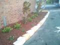 Holy Family School Merewether River Stone Garden / Sandstone Edging And Garden / Crushed Granite Bike Rack Area