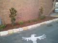 Holy Family School Merewether River Stone Garden / Sandstone Edging And Garden / Crushed Granite Bike Rack Area