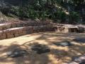 Kotara Garden And Firepit Area / Excavations / Sandstone Wall And Garden Seat / Crushed Granite Paving And Stepping Stones