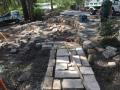 Lee Board Close Murrays Beach Garden / Excavations / Sandstone Walls / Sandstone Steps / Crushed Granite Patio And Paths / Shrubs And Mulch