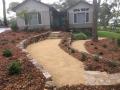 Lee Board Close Murrays Beach Garden / Excavations / Sandstone Walls / Sandstone Steps / Crushed Granite Patio And Paths / Shrubs And Mulch